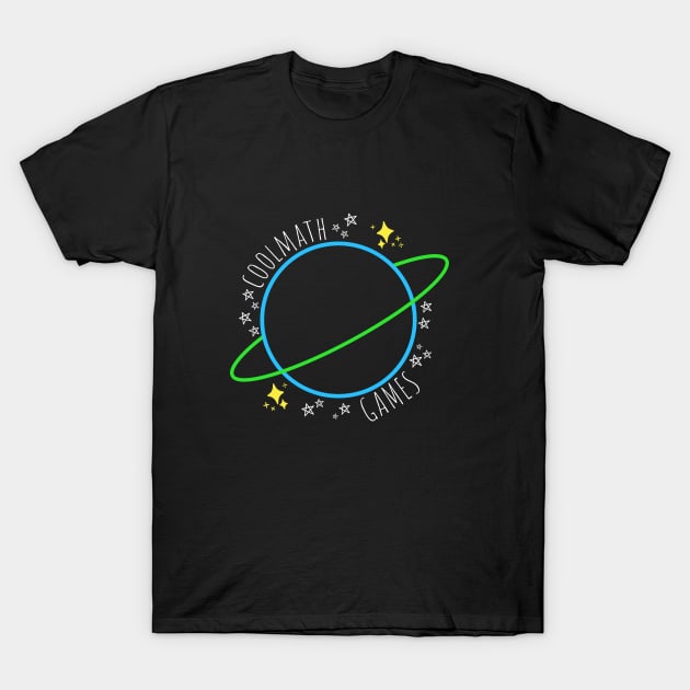 Coolmath Planet & Stars T-Shirt by Coolmath Games